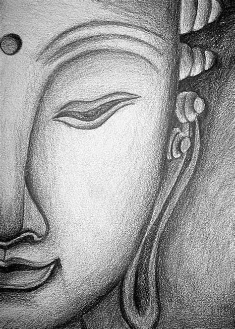 Gautam Buddha Pencil Sketch Buddha Art Drawing Buddha Drawing