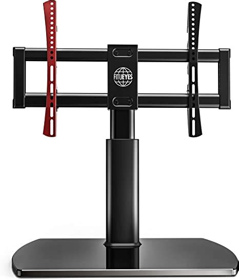 Fitueyes Universal Tv Stand Base Swivel Tabletop Tv Stand