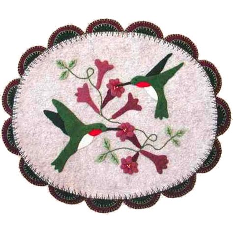 Feathered Jewels | Wool applique patterns, Wool applique ...