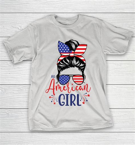 All American Girls Funny 4th Of July Shirts Woopytee Store