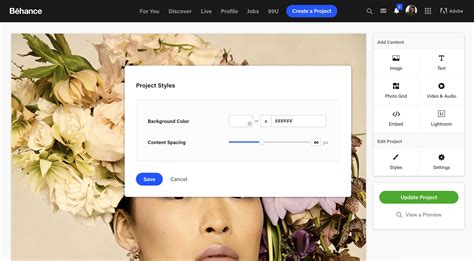 Guide Editing Styles And Layout Behance Helpcenter