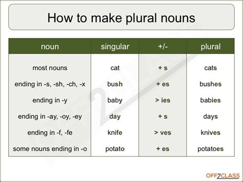 Singular Plural Lesson Plan How To Teach Off2class