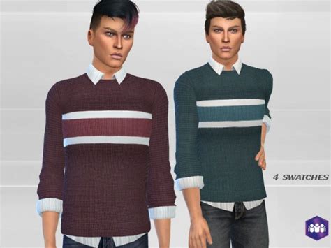 The Sims Resource Male Shirt By Puresim • Sims 4 Downloads