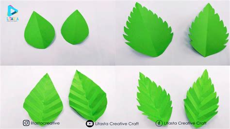 Part Cara Membuat Daun Dari Kertas Origami Paper Leafs Daun Origami Room Decoration