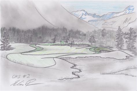 How To Draw A Golf Course