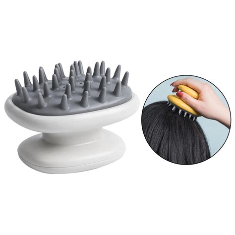 Handheld Rubber Shower Hair Scalp Shampoo Massager Brush Mini Head Scrubber Ebay