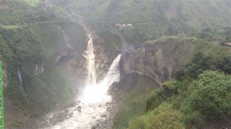 Agoyan Fall Ecuador Ecuador Outdoor Waterfall