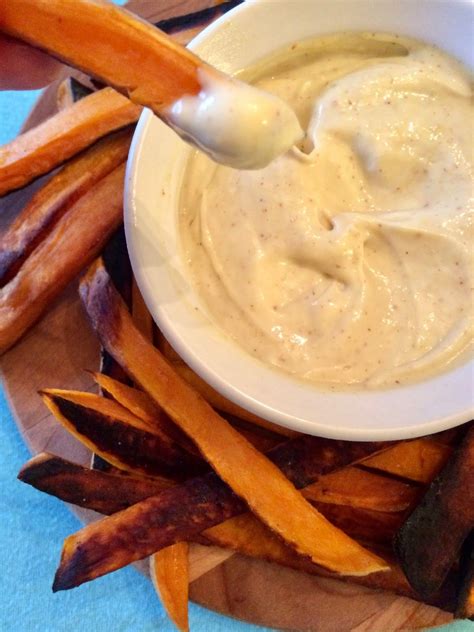 There are endless possibilities, but knowing at least one of these sauces can add more variety to your potato fries, vege. Baked Sweet Potato Fries with Creamy Maple Mustard Dipping ...
