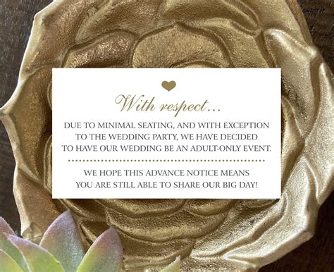 Printable Adults Only Wedding Invitation Insert Card No Kids Etsy