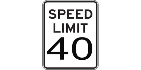 Advisory Speed Signs And Speed Limit Signs