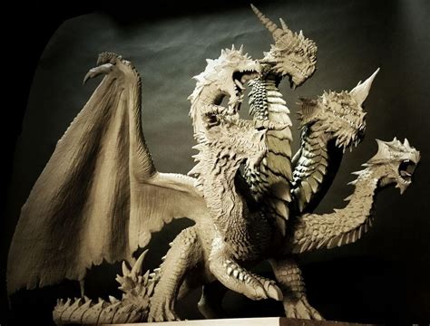 5 Headed Dragon Statue Wip By Fritofrito On Deviantart