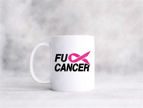 Fu Cancer Ribbon Bundle Svg Cut File And Png Sticker Digital Etsy