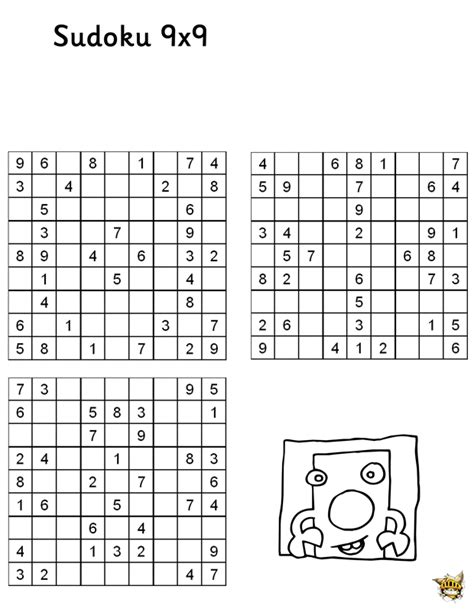 We did not find results for: Sudoku 9x9 n°1 pour enfant à imprimer