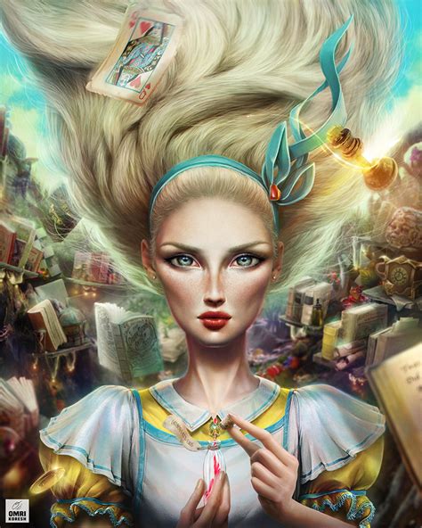 Geeksngamers Alice In Wonderland Portrait By Omri Koresh Of