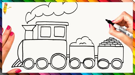 How To Draw A Train Step By Step 🚂 Train Drawing Easy Youtube