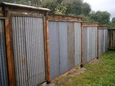 All Recycled Corrugated Metal Fence — Lush Planet Design Buildgallery