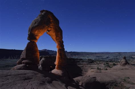 Delicate Arch At Night Arches National Park Utah Flickr