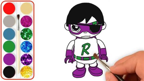 Get free printable coloring pages for kids. Learn Colors, Coloring Tag with Ryan Dark Titan, Coloring ...
