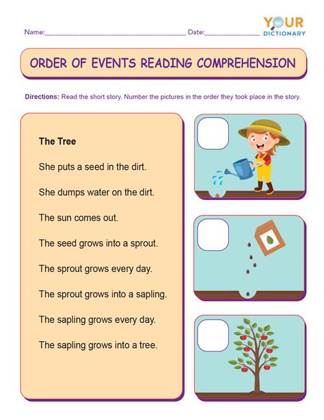 Year 1 Comprehension Worksheets Easyteaching Net Reading