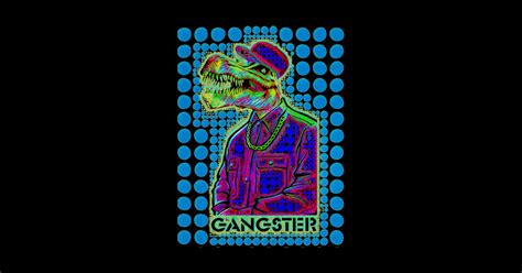 Gangster Dinosaur Popart Popart Sticker Teepublic