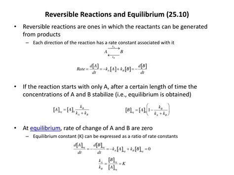 PPT - Sequential Reactions and Intermediates (25.7 ...