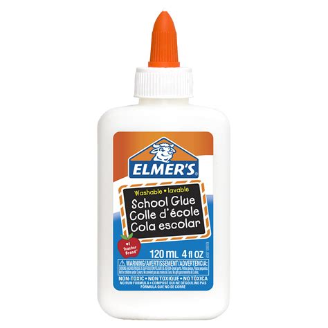 Elmers Washable White School Glue White 120 Ml Grand And Toy