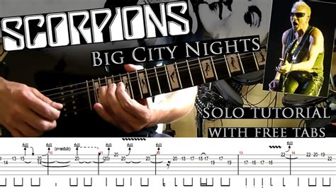 Scorpions Big City Nights Guitar Solo Lesson With Tablatures And