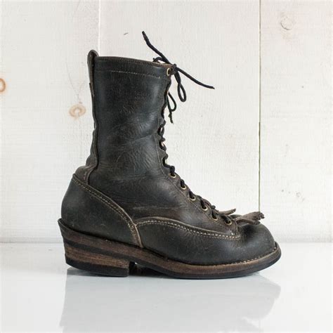 Sz 8 Vintage Wesco Linesman Boots West Coast Shoe Company