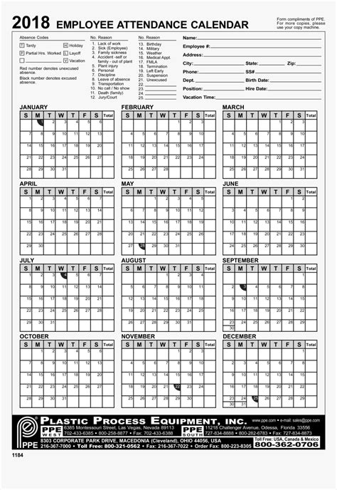 Employee Attendance Calendars Free To Print Calendar Printables Free