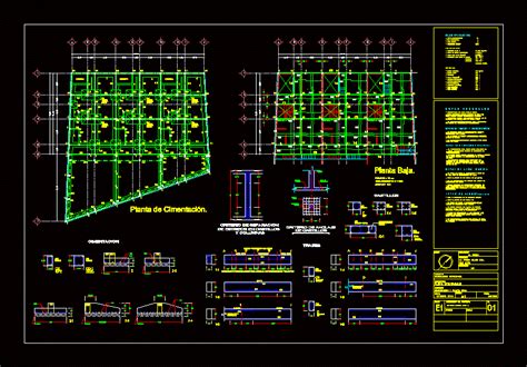 Structural Cimentacion DWG Detail For AutoCAD Designs CAD