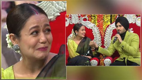 Indian Idol 12 Neha Kakkar Bursts Into Tears After Rohanpreet Singhs Romantic Speech Watch Video