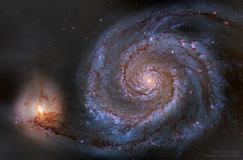 M51 The Whirlpool Galaxy From Hubble