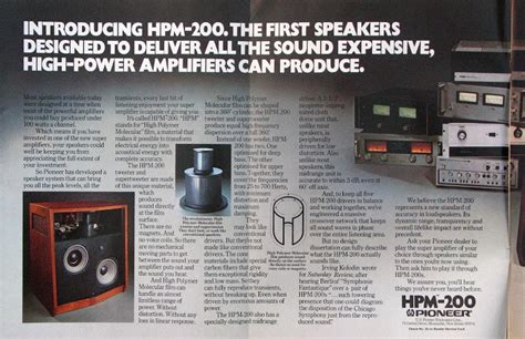 Pioneer Hpm 200 The First Speakers Designed To Deliver All The Sound