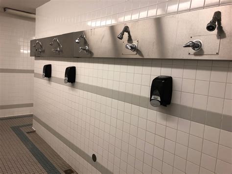 open shower appreciation — men s showers at the lifetime activities center