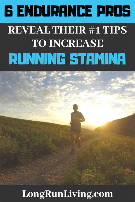 6 Endurance Pros Reveal Their 1 Tips To Increase Running Stamina
