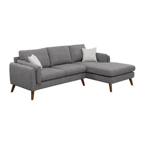These sofas are often large, very comfortable, and incredibly stylish. Founders Gray Mid Century Fabric Right Hand Facing ...