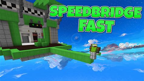 How To Speed Bridge Fast Minecraft Youtube