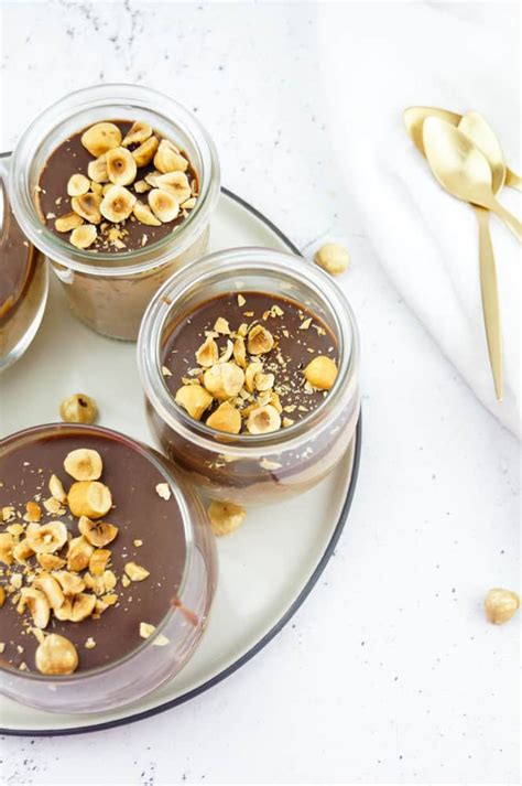 Chocolademousse Met Hazelnoot En Nutella Ganache Elien S Cuisine