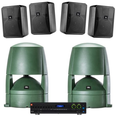 Restaurant Sound System With 4 Jbl Control 25 1 Wall Mount Indoor