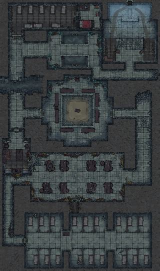 Prison Themed Dungeon 29x49 Roll20 Dungeons And Dragons 5e Dungeons