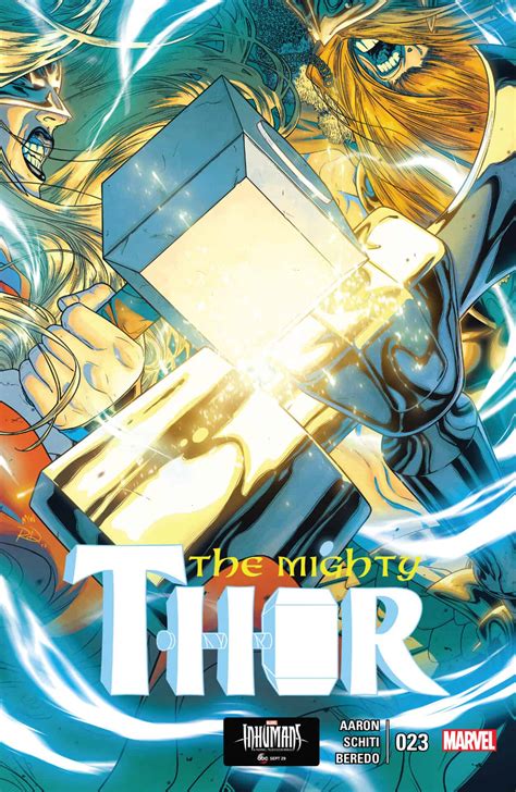 Marvel Comics Legacy Spoilers Thor 23 Has Mighty Thor Vs War Thor Vs