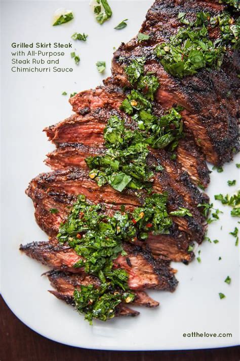 Skirt Steak Recipe With An All Purpose Steak Rub And Chimichurri Sauce Easy And Fast Recipe By