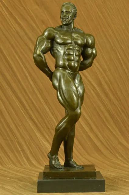 Bronze Statue Male Nude Gay Interest Bodybuilder Muscular Art Deco Figurine Picclick