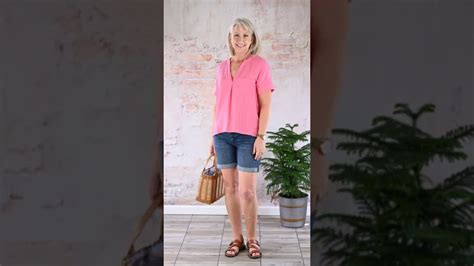 5 Ways To Wear Denim Shorts For Women Over 50 Youtube