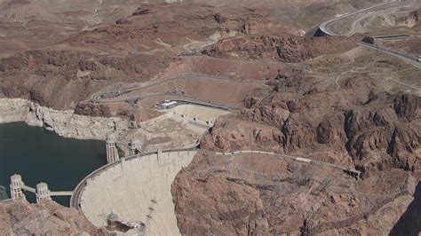 Hd Stock Footage Aerial Video Of The Hoover Dam Bypass Bridge And The