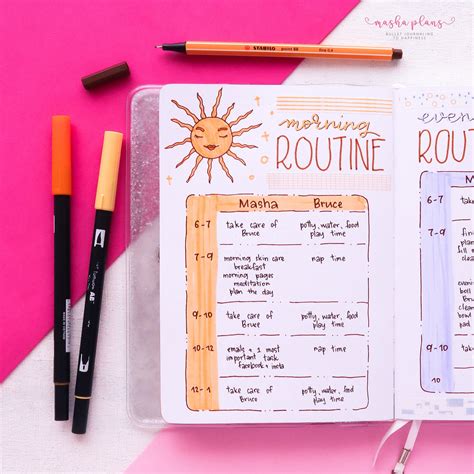 Creating Morning Routine In Your Bullet Journal Archer And Olive