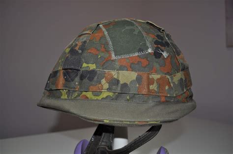 Shape of helmet shell highly influenced by the us m1 helmet, this is the bundeswehr airborne/paratroop version with extensive liner and 4 point strap attachment. Bundeswehr steel helmets. - Page 9