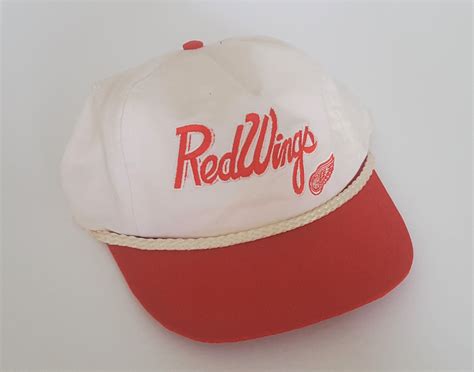 Vintage Detroit Red Wings Snapback Hat Nhl Vtg Etsy Detroit Red Wings Snapback Hats Hats