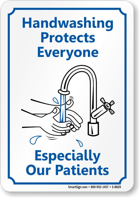 Hand Washing Protects Everyone Sign Hospital Hygiene Sku S 8829