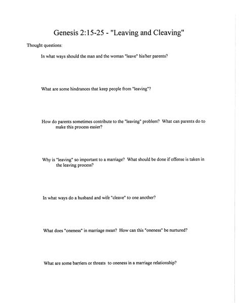 Printable Marriage Counseling Worksheets Printable World Holiday